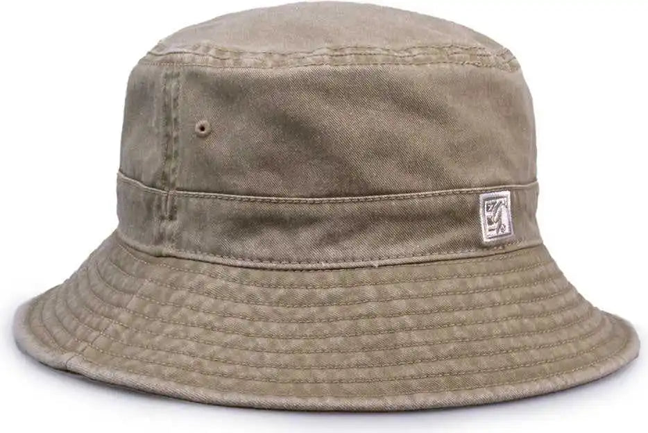 The Game Gb502 Pigment Dyed Bucket Hat - Khaki