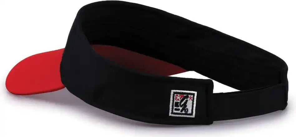 The Game Gb503 Cool Breeze Nylon Visor - Black Red - Osfm