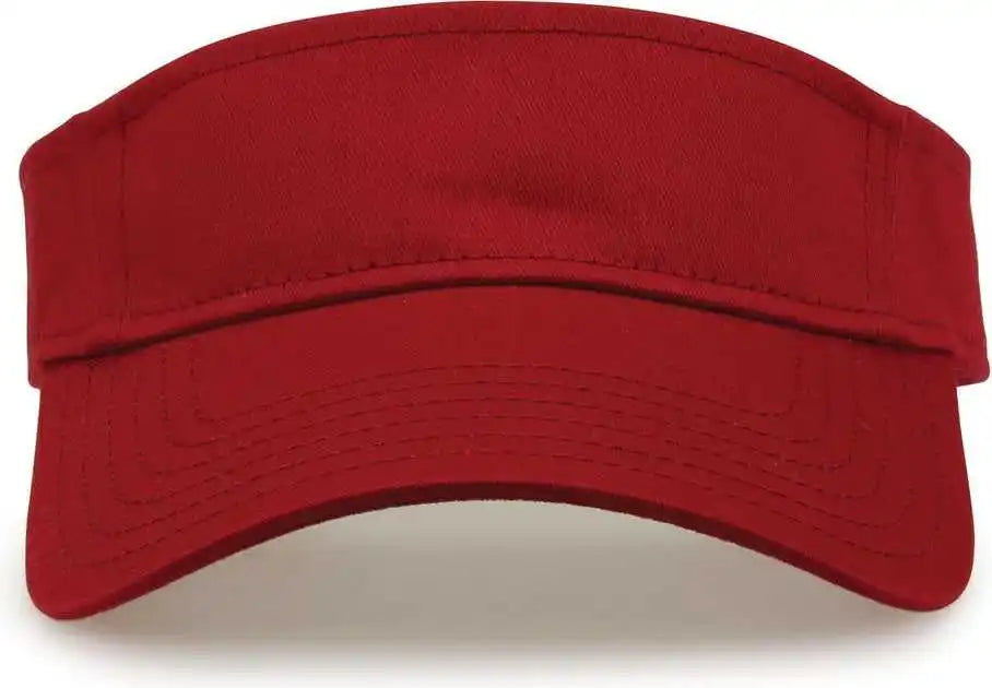 The Game Gb503 Cool Breeze Nylon Visor - Cardinal - Osfm