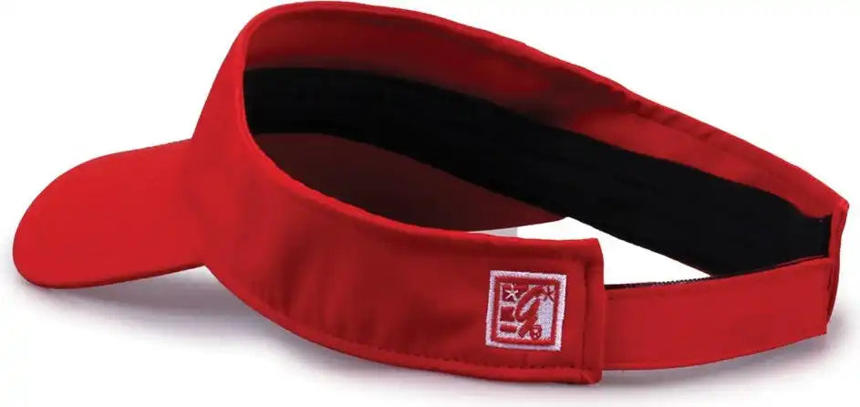The Game Gb503 Cool Breeze Nylon Visor - Red - Osfm