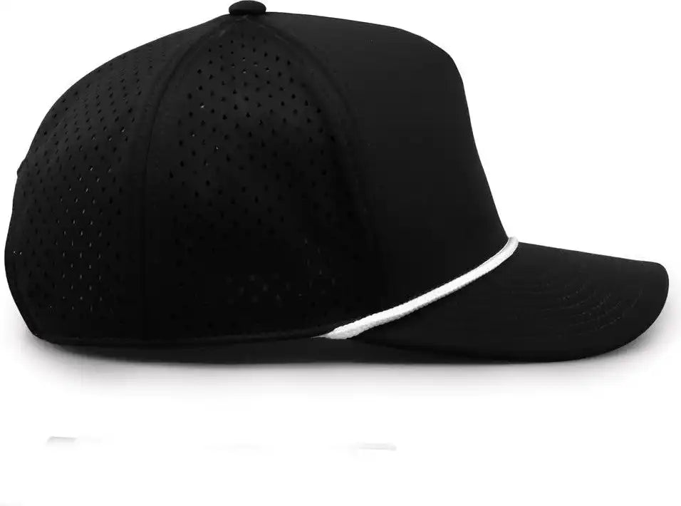 The Game Gb505r Neocool 5 Panel Snapback with Rope Cap Black White / Osfm