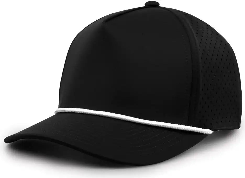 The Game Gb505r Neocool 5 Panel Snapback with Rope Cap Black White / Osfm