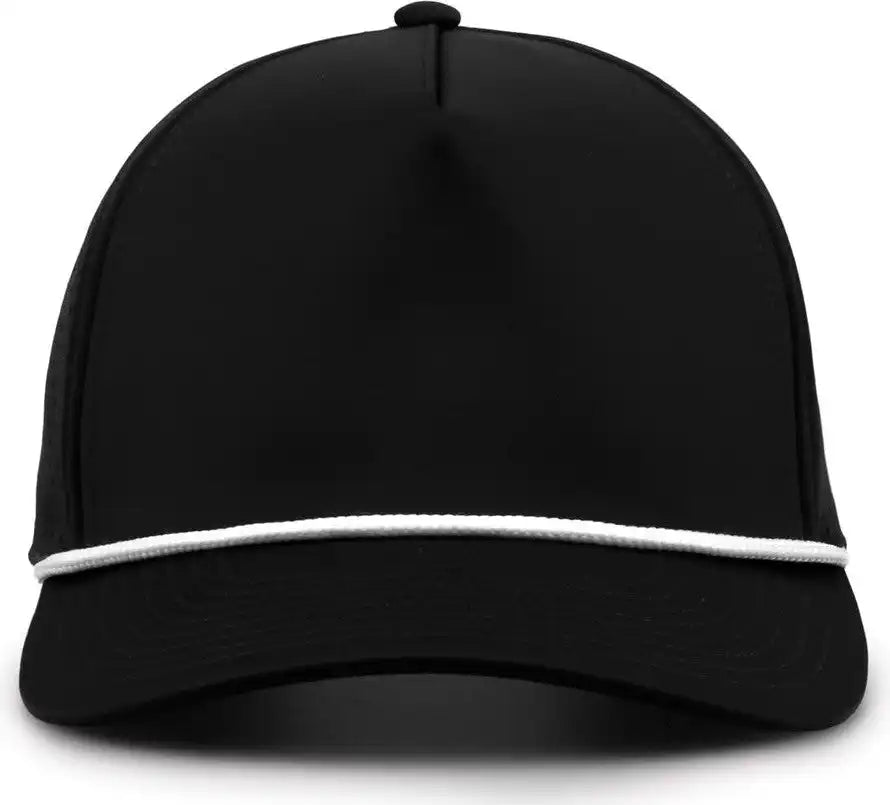 The Game Gb505r Neocool 5 Panel Snapback with Rope Cap Black White / Osfm