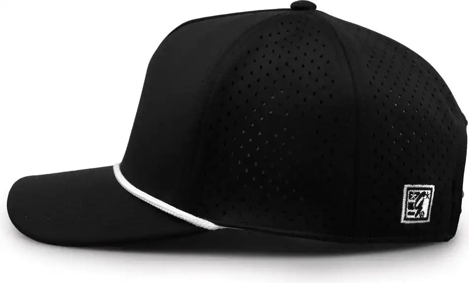 The Game Gb505r Neocool 5 Panel Snapback with Rope Cap Black White / Osfm