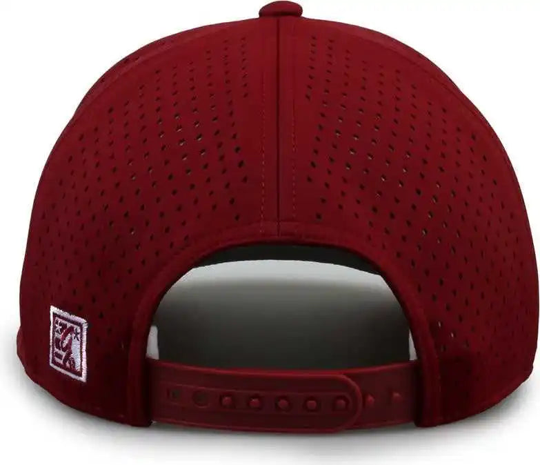 The Game Gb505r Neocool 5 Panel Snapback with Rope Cap Cardinal White / Osfm