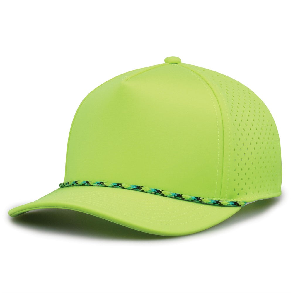 The Game Gb505r Neocool 5 Panel Snapback with Rope Cap - Citron