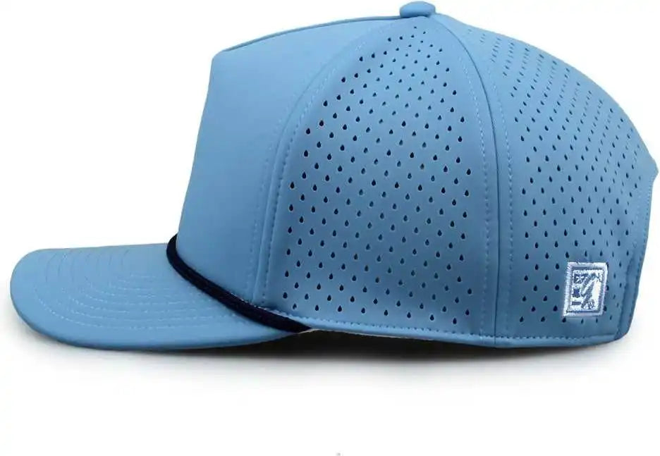 The Game Gb505r Neocool 5 Panel Snapback with Rope Cap Columbia Blue Navy / Osfm