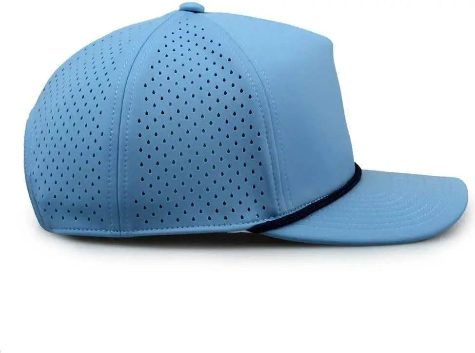 The Game Gb505r Neocool 5 Panel Snapback with Rope Cap - Columbia Blue Navy - Osfm