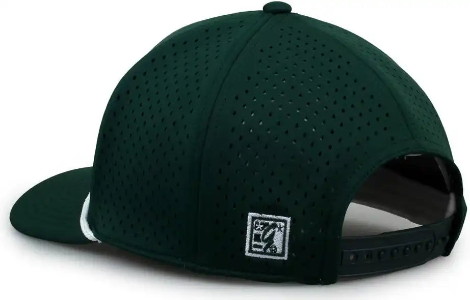 The Game Gb505r Neocool 5 Panel Snapback with Rope Cap Dark Green Forest / Osfm