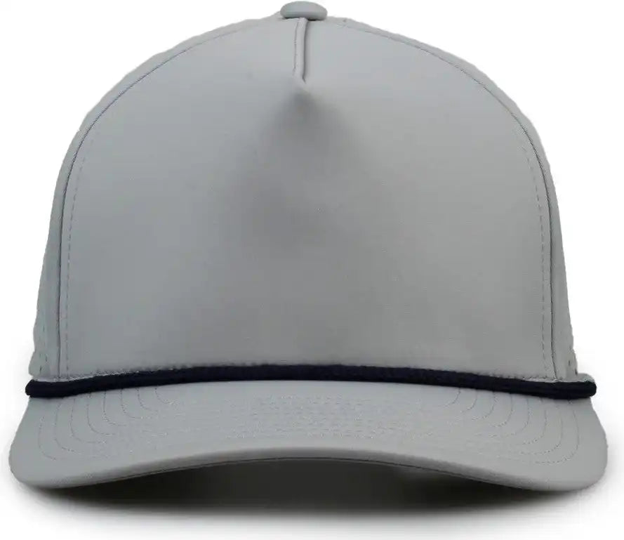 The Game Gb505r Neocool 5 Panel Snapback with Rope Cap Gray Navy / Osfm