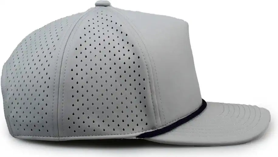 The Game Gb505r Neocool 5 Panel Snapback with Rope Cap Gray Navy / Osfm
