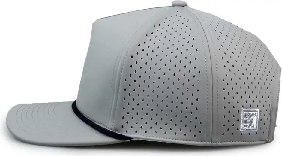 The Game Gb505r Neocool 5 Panel Snapback with Rope Cap Gray Navy / Osfm