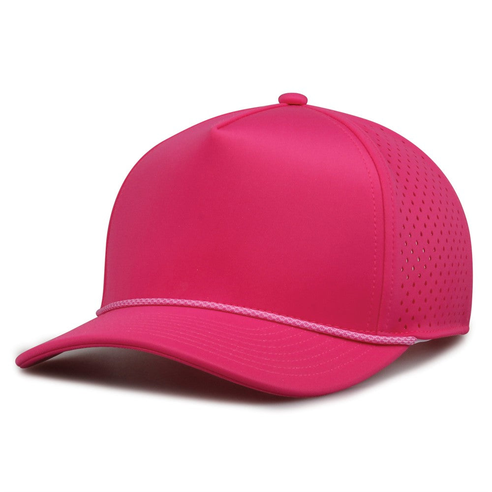 The Game Gb505r Neocool 5 Panel Snapback with Rope Cap - Hot Pink