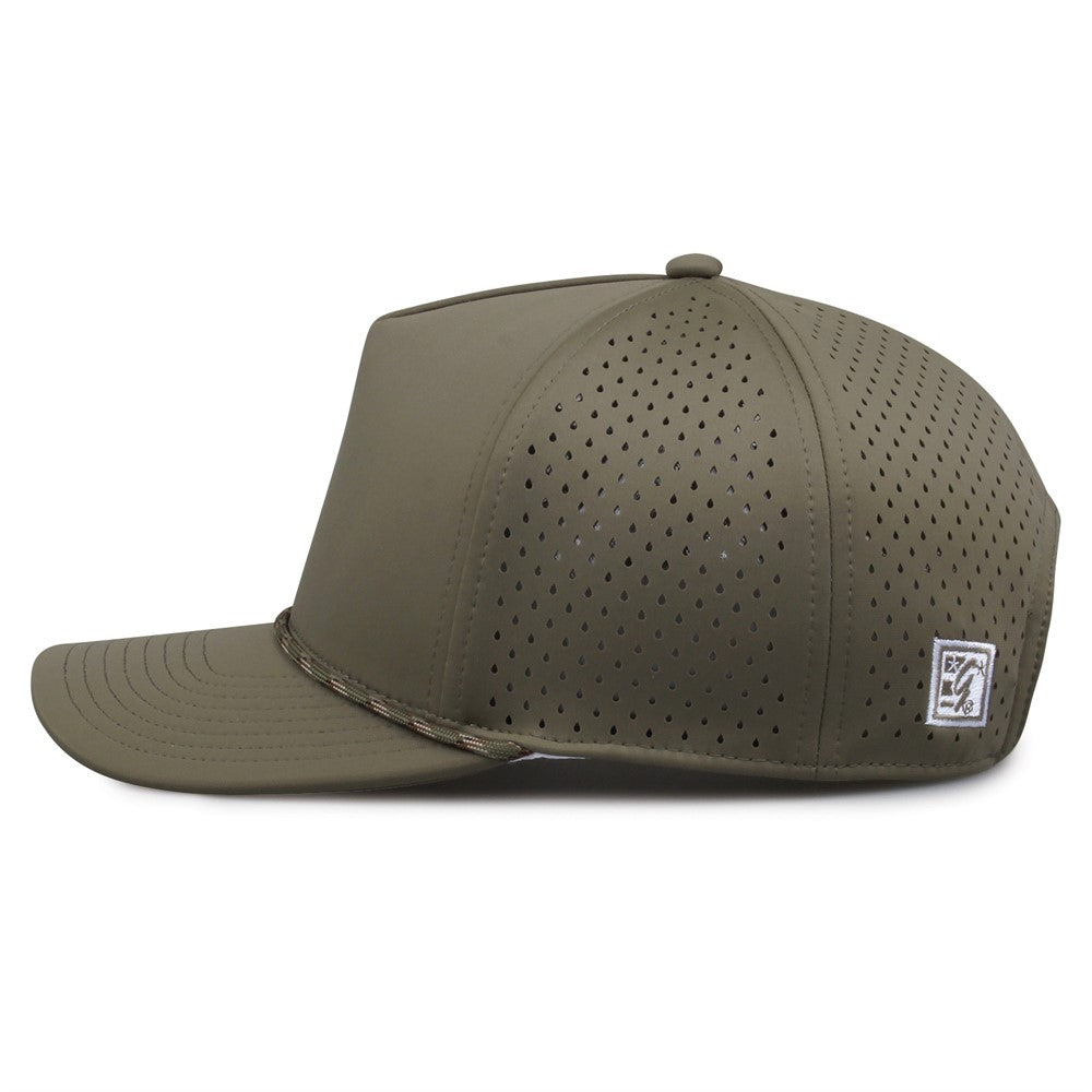 The Game Gb505r Neocool 5 Panel Snapback with Rope Cap - Light Olive