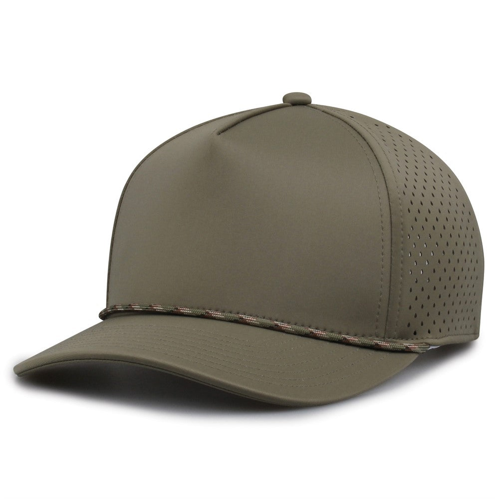 The Game Gb505r Neocool 5 Panel Snapback with Rope Cap - Light Olive