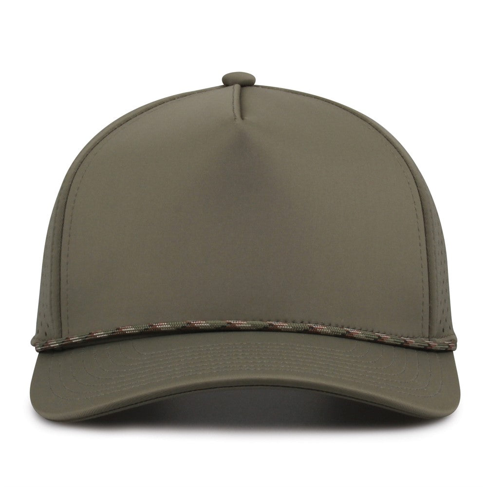 The Game Gb505r Neocool 5 Panel Snapback with Rope Cap - Light Olive