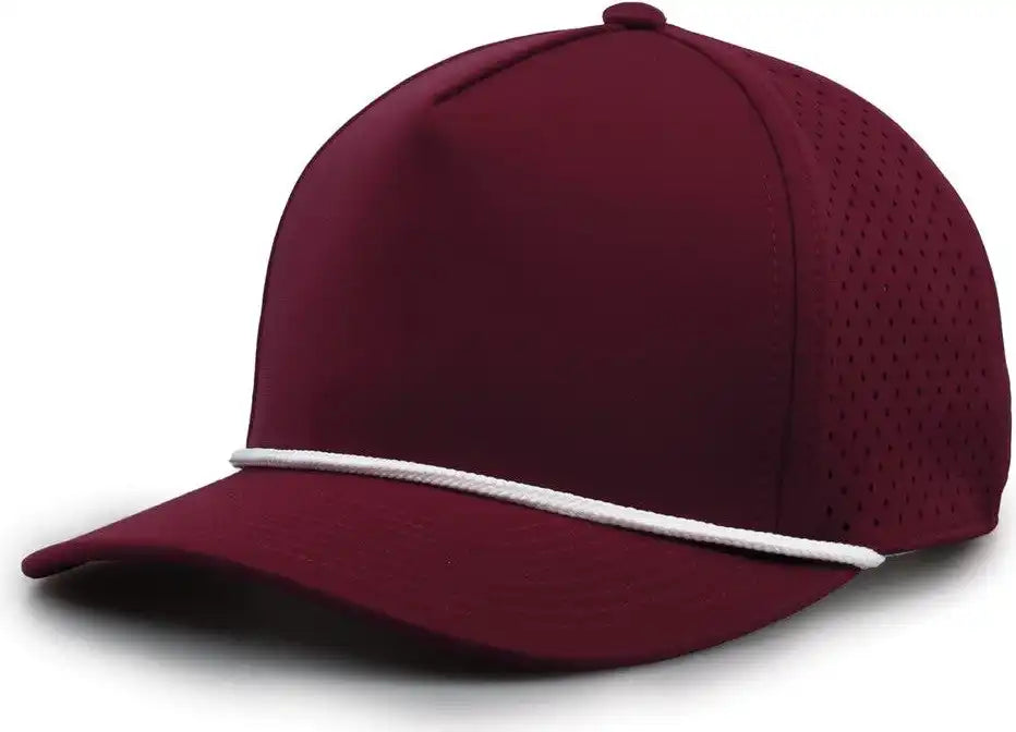 The Game Gb505r Neocool 5 Panel Snapback with Rope Cap - Maroon - Osfm
