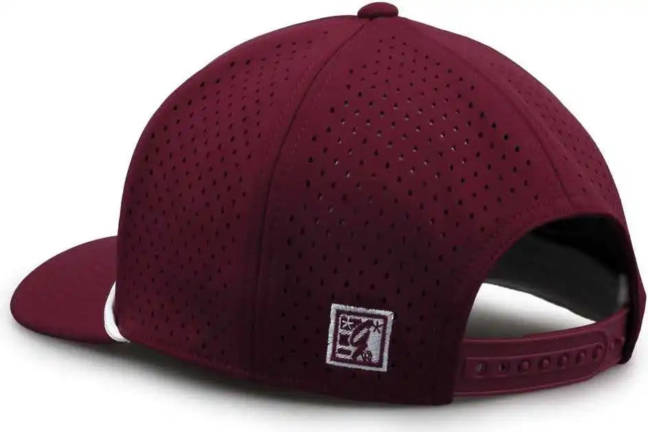 The Game Gb505r Neocool 5 Panel Snapback with Rope Cap - Maroon - Osfm