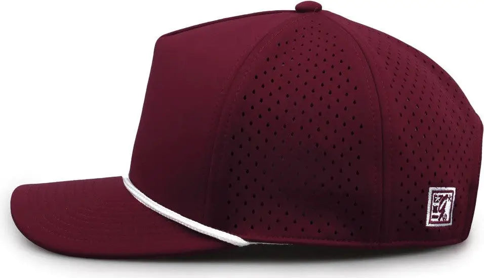 The Game Gb505r Neocool 5 Panel Snapback with Rope Cap - Maroon - Osfm