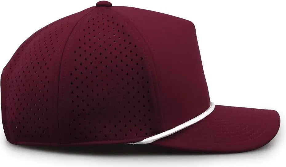 The Game Gb505r Neocool 5 Panel Snapback with Rope Cap - Maroon - Osfm