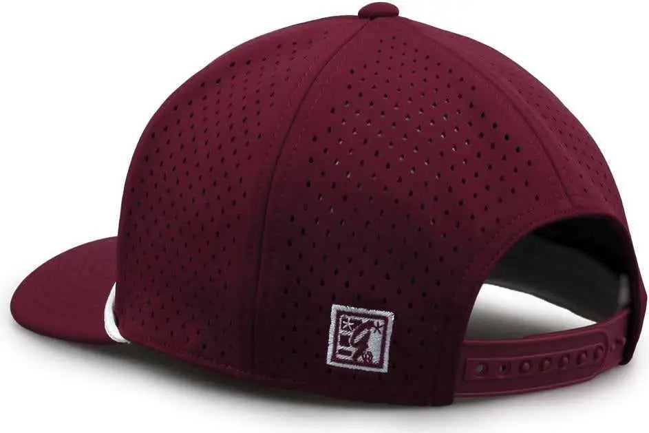 The Game Gb505r Neocool 5 Panel Snapback with Rope Cap - Maroon