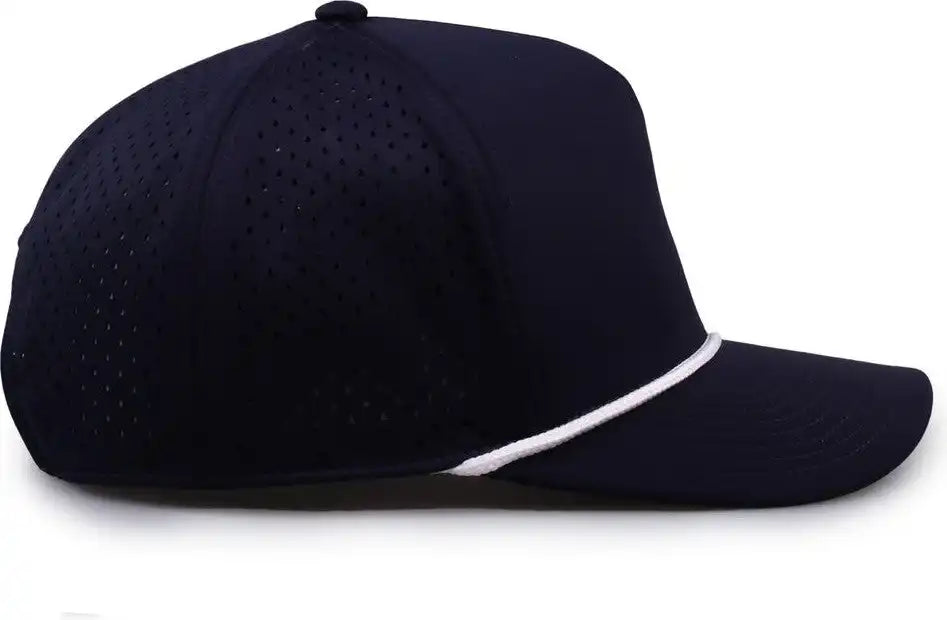 The Game Gb505r Neocool 5 Panel Snapback with Rope Cap Navy White / Osfm