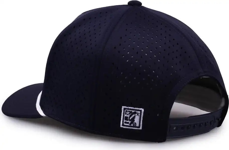 The Game Gb505r Neocool 5 Panel Snapback with Rope Cap Navy White / Osfm