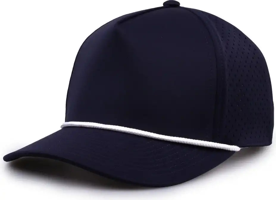 The Game Gb505r Neocool 5 Panel Snapback with Rope Cap Navy White / Osfm
