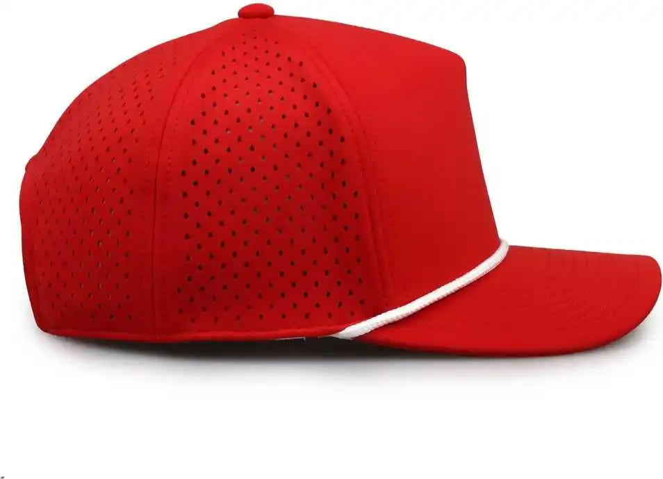 The Game Gb505r Neocool 5 Panel Snapback with Rope Cap Red White / Osfm