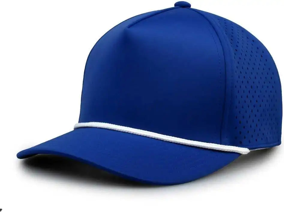 The Game Gb505r Neocool 5 Panel Snapback with Rope Cap Royal White / Osfm