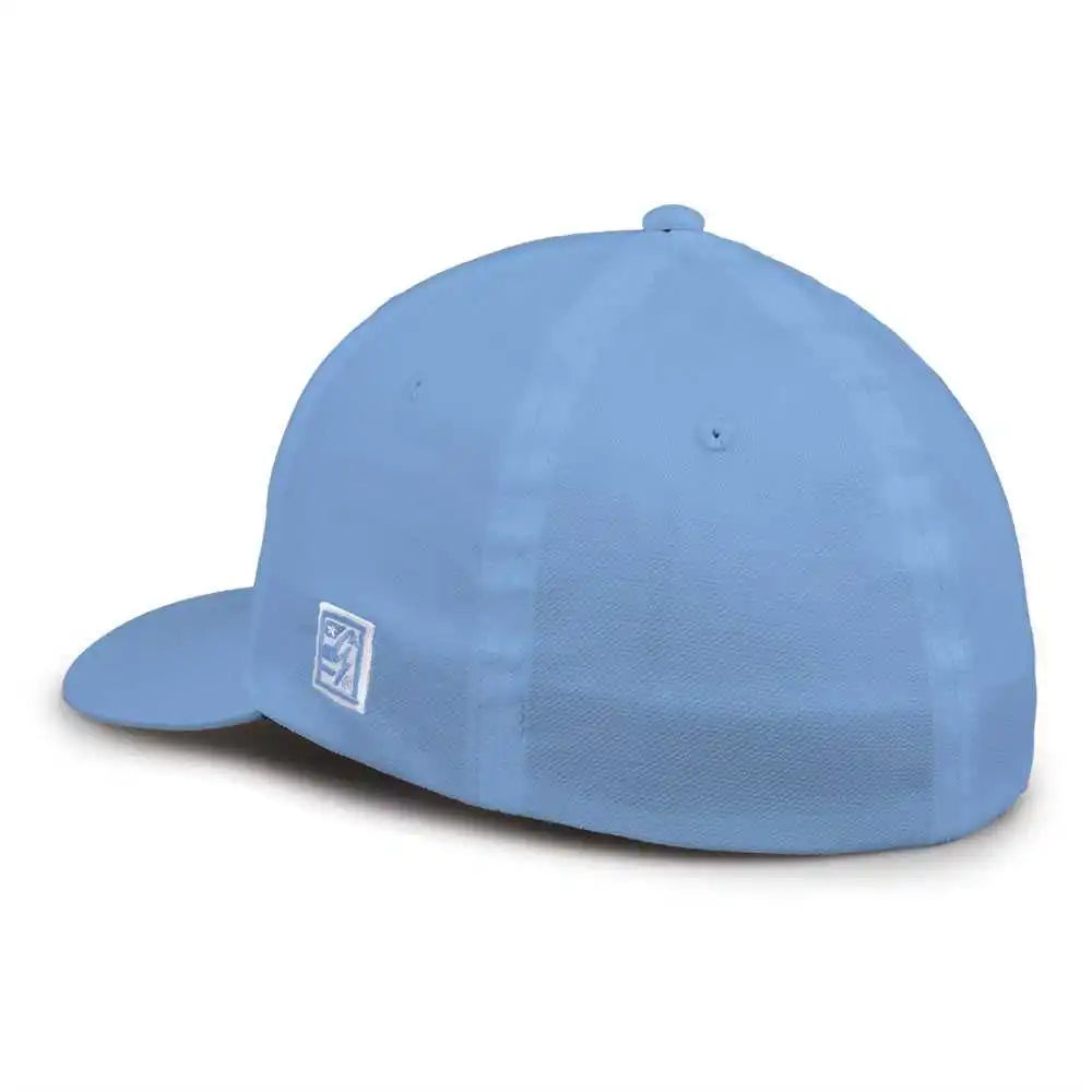 The Game Gb514 Tri Blend Stretch Fit Cap Columbia Blue