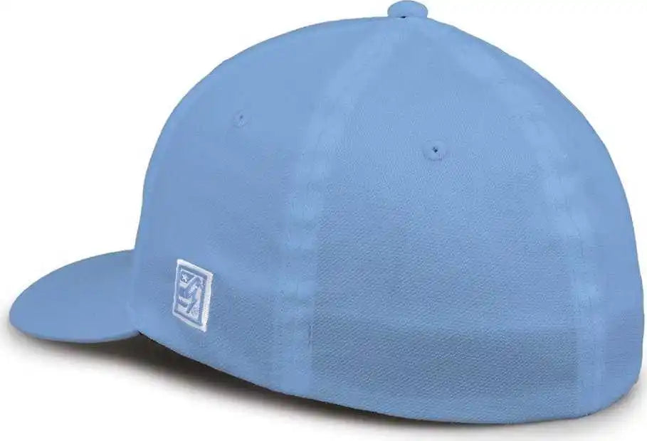 The Game Gb514 Tri Blend Stretch Fit Cap Columbia Blue