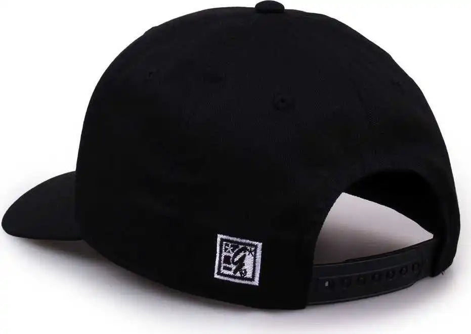 The Game Gb515 Twill Snapback Cap Black / 6 7/8’’ 7 5/8’’