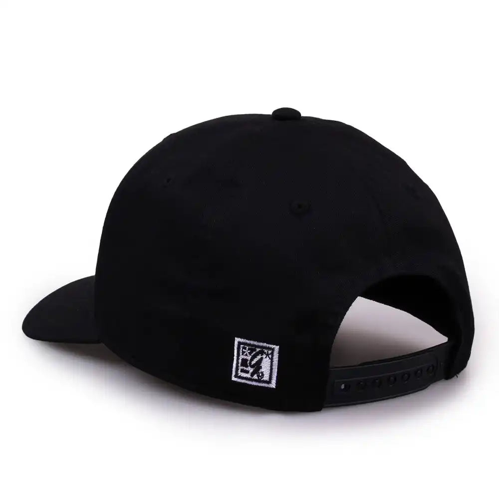 The Game Gb515 Twill Snapback Cap Black / 6 7/8’’ 7 5/8’’
