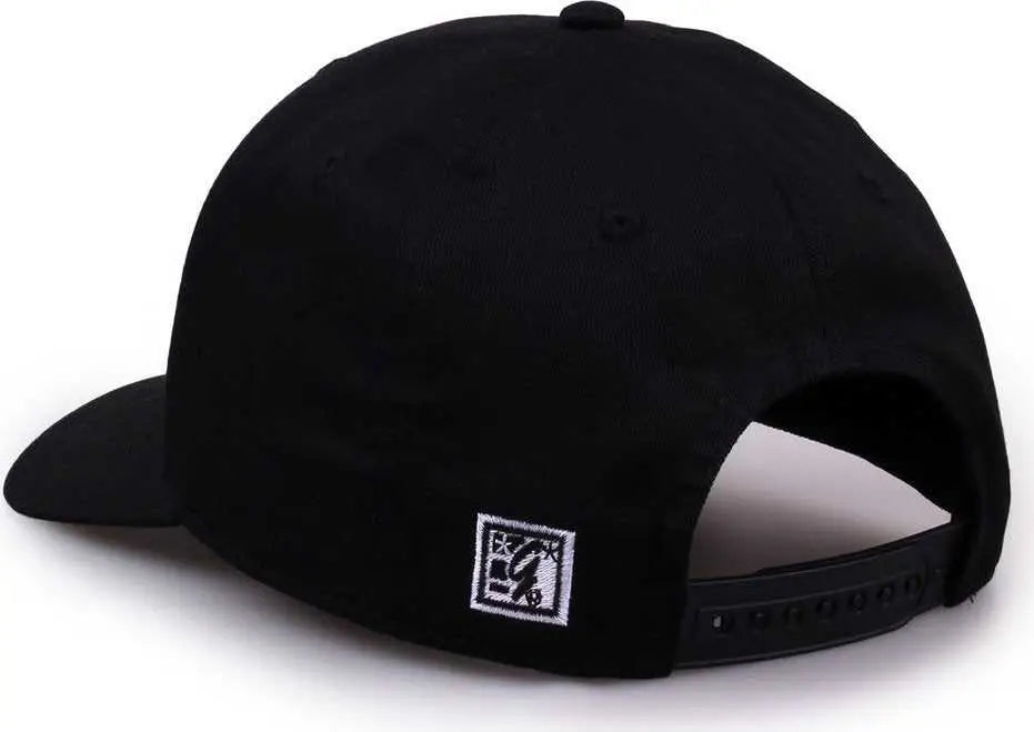 The Game Gb515 Twill Snapback Cap - Black - 6 7/8’’ - 7 5/8’’