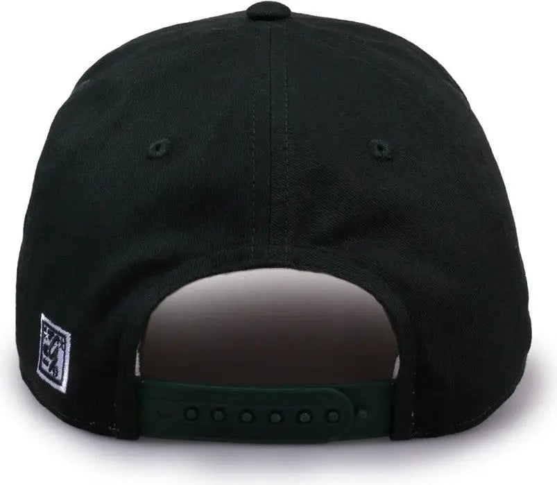 The Game Gb515 Twill Snapback Cap - Dark Green - Forest / 6 7/8’’ - 7 5/8’’