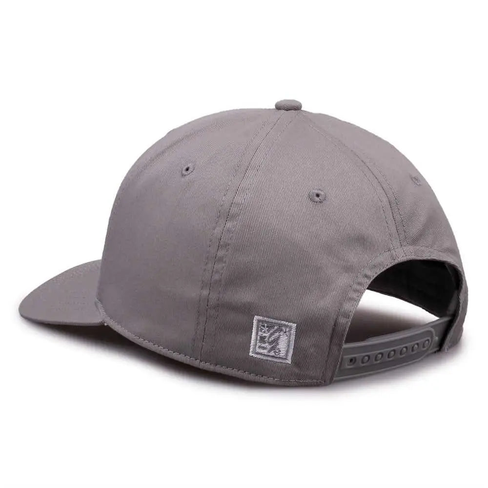 The Game Gb515 Twill Snapback Cap - Gray - 6 7/8’’ - 7 5/8’’