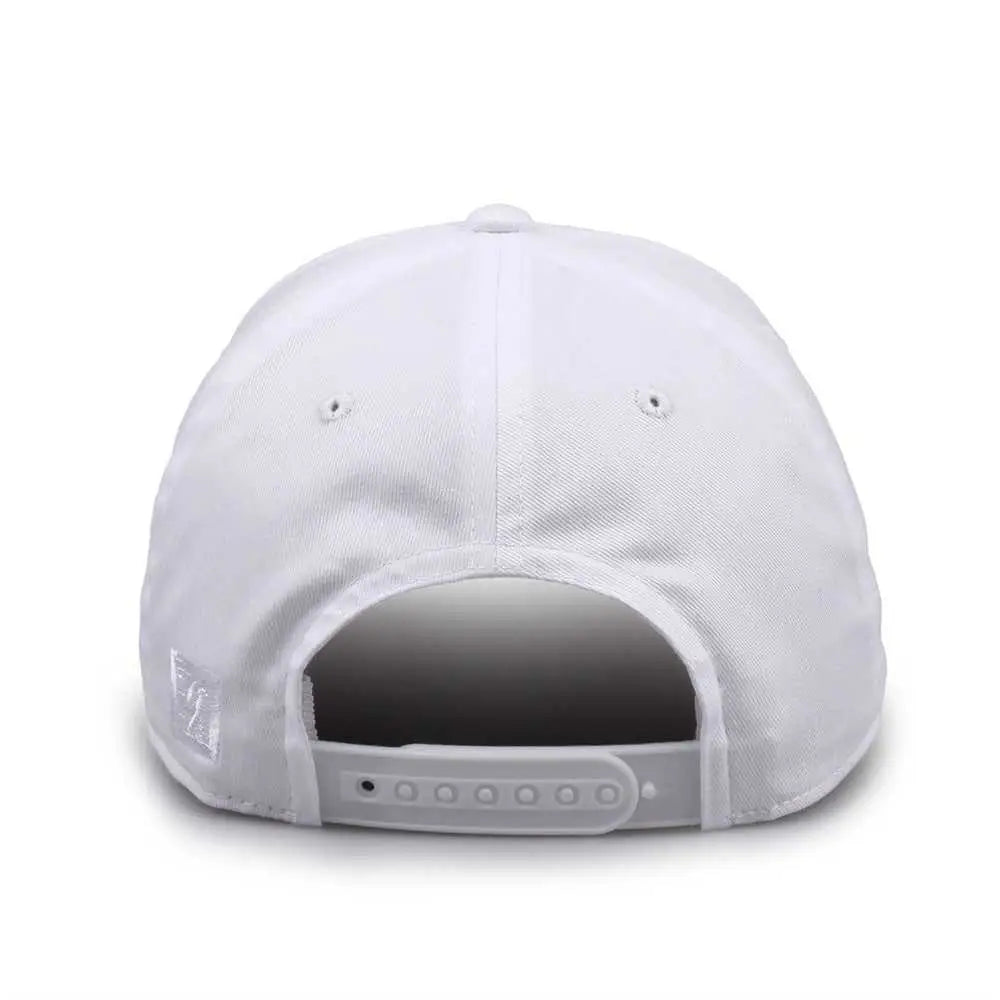 The Game Gb515 Twill Snapback Cap - White - 6 7/8’’ - 7 5/8’’