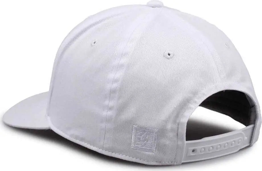 The Game Gb515 Twill Snapback Cap - White - 6 7/8’’ - 7 5/8’’