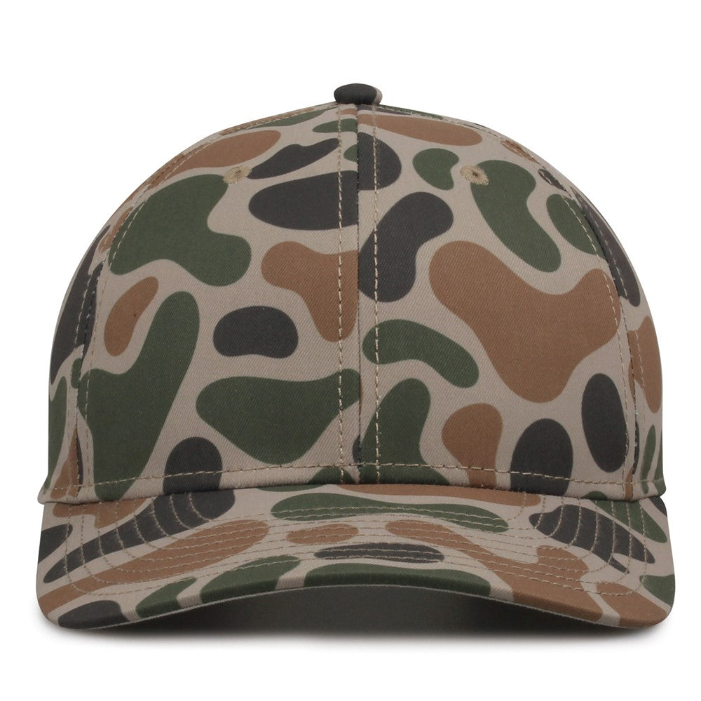 The Game Gb515c Camo Twill Snapback Cap - Duck