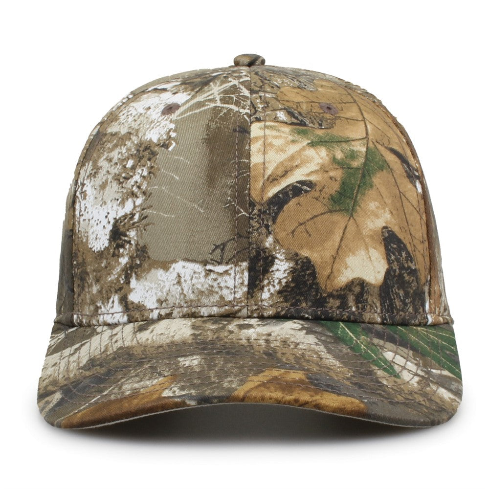 The Game Gb515c Camo Twill Snapback Cap - Realtree Edge