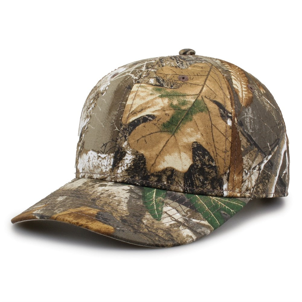 The Game Gb515c Camo Twill Snapback Cap - Realtree Edge