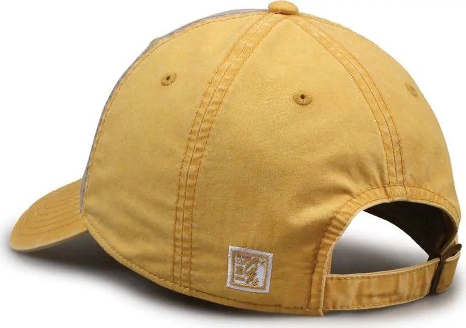 The Game Gb516 Twill Color Block Cap - Khaki Ginger