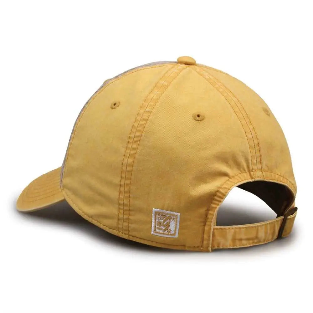 The Game Gb516 Twill Color Block Cap - Khaki Ginger