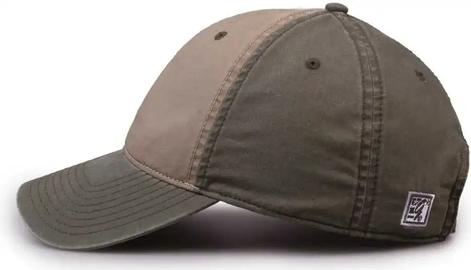 The Game Gb516 Twill Color Block Cap Khaki Sage Green / 6 7/8’’ 7 5/8’’