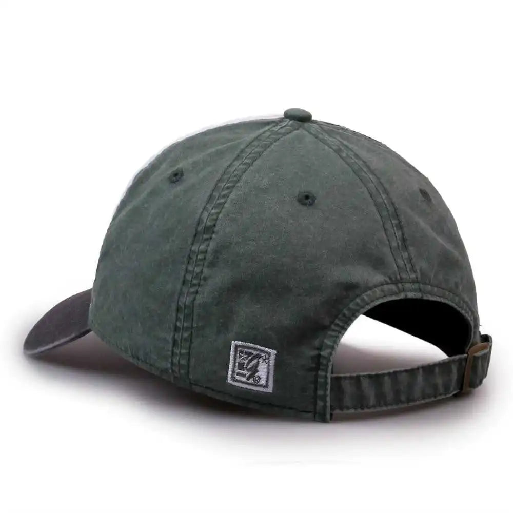 The Game Gb516 Twill Color Block Cap White Mallard Charcoal Dark Gray / 6 7/8’’ 7 5/8’’