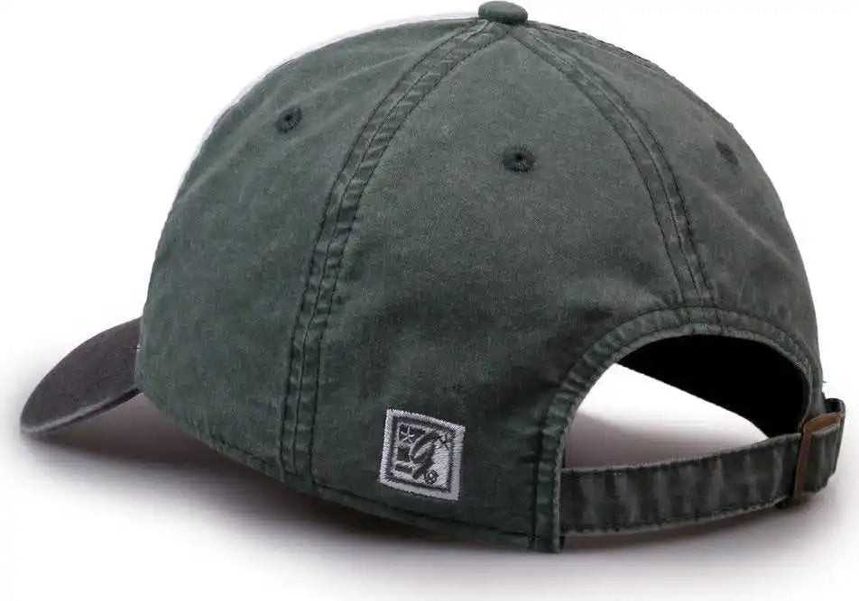 The Game Gb516 Twill Color Block Cap White Mallard Charcoal Dark Gray / 6 7/8’’ 7 5/8’’