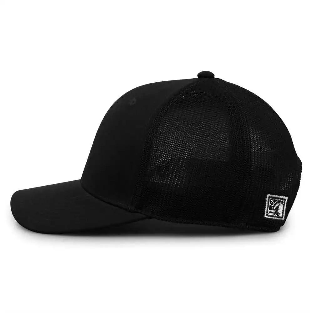 The Game Gb518 Everyday Trucker Cap Black / 6 7/8’’ 7 5/8’’