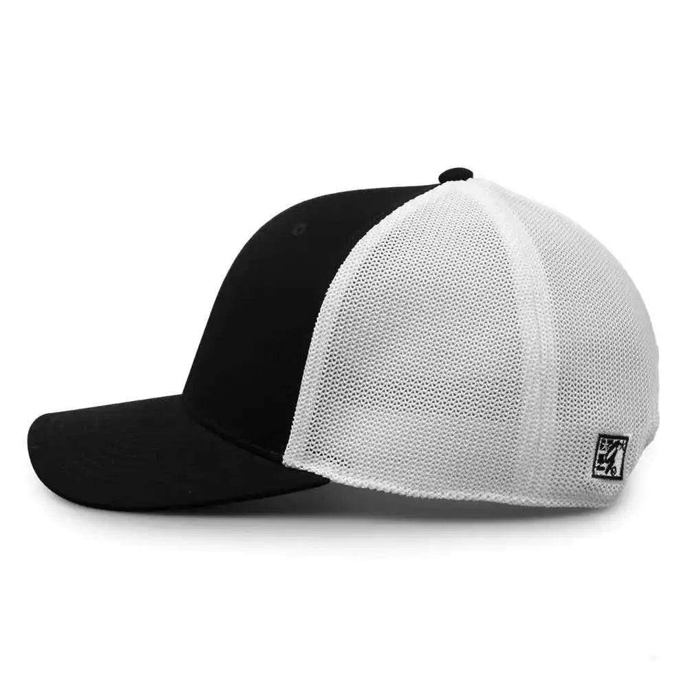The Game Gb518 Everyday Trucker Cap Black White / 6 7/8’’ 7 5/8’’