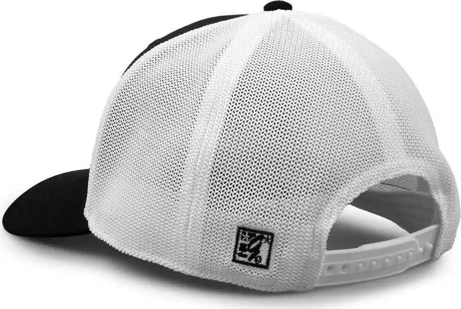 The Game Gb518 Everyday Trucker Cap Black White / 6 7/8’’ 7 5/8’’